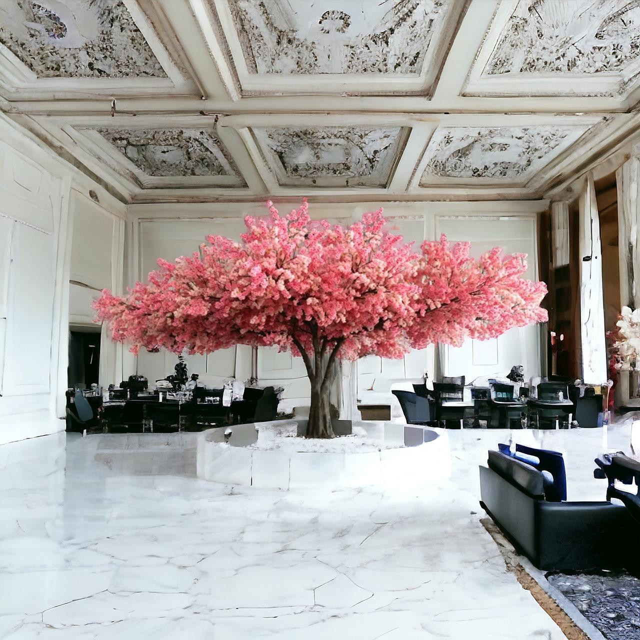 Grandes árvores de plástico Grandes árvores de plástico